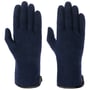 Walkloden Handschoenen met Leer by Roeckl blauw