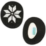 Kids Snowflake Earbags zwart