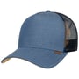 Linen Snapback Mesh Cap by Djinns donkerblauw