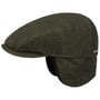 Kent Wool Earflaps Cap by Stetson donker groen