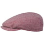 Belfast Silk Zijden Flat Cap by Stetson donkerrood