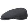 Belfast Silk Zijden Flat Cap by Stetson grijs-zwart