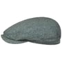 Belfast Silk Zijden Flat Cap by Stetson groen-blauw