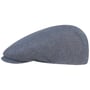 Woodfield Linen Flat Cap by Stetson bruin-blauw