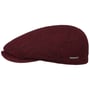 Belfast Classic Wool Flat Cap by Stetson donkerrood