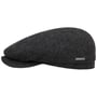 Belfast Classic Wool Flat Cap by Stetson zwart-grijs