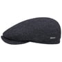 Belfast Classic Wool Flat Cap by Stetson zwart-blauw