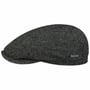 Belfast Classic Wool Flat Cap by Stetson zwart-groen
