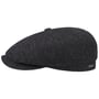 Hatteras Classic Wool Flat Cap by Stetson zwart-grijs