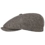 Hatteras Classic Wool Flat Cap by Stetson donkerbruin