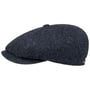 Hatteras Classic Wool Flat Cap by Stetson zwart-blauw