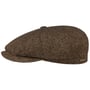 Hatteras Classic Wool Flat Cap by Stetson bruin-zwart