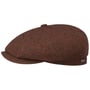 Hatteras Classic Wool Flat Cap by Stetson oranje-rood
