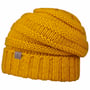 Long Beanie Gebreide Muts by Lierys mosterd
