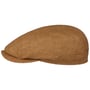 Belfast Linnen Zomer Flat Cap by Stetson bruin