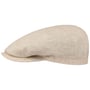 Belfast Linnen Zomer Flat Cap by Stetson lichtbeige