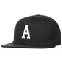 A Letter Snapback Cap zwart