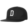 D Letter Snapback Cap zwart