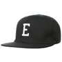 E Letter Snapback Cap zwart