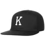 K Letter Snapback Cap zwart
