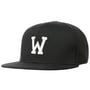 W Letter Snapback Cap zwart