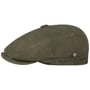 Nappaleer Wax Flat Cap by Lierys olijfgroen