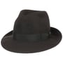 50 Gram Heren Fedora Hoed by Borsalino donkerbruin
