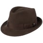 Classic Wool Trilby Hoed by Lierys bruin