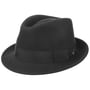 Classic Wool Trilby Hoed by Lierys zwart