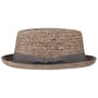 Burney Porkpie Raffia Strohoed by Lierys bruin