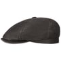 Brooklin Old Cotton Flat Cap by Stetson zwart