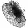 Crynol Fascinator met Veren by McBURN zwart