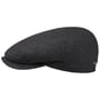 Belfast Wool Blend Flat Cap by Stetson antraciet