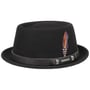 Pennsylvania Pork Pie Hoed by Stetson zwart