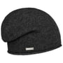 Kasjmier Beanie met Rolrand by Seeberger antraciet