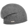 Kasjmier Beanie met Rolrand by Seeberger licht grijs