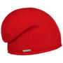 Kasjmier Beanie met Rolrand by Seeberger rood