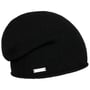 Kasjmier Beanie met Rolrand by Seeberger zwart