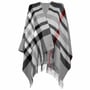 Poncho met Ruitjes by Fraas grijs