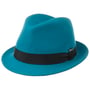 Wolvilt Trilby Kinder Hoed by Lipodo petrol blauw