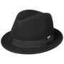 Wolvilt Trilby Kinder Hoed by Lipodo zwart-zwart