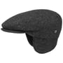 Teflon Flat Cap met Earflaps by Lierys antraciet