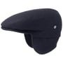 Teflon Flat Cap met Earflaps by Lierys blauw