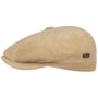 8 Panel Cordial Flat Cap by Lipodo beige