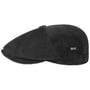 8 Panel Cordial Flat Cap by Lipodo zwart