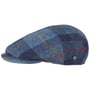 Capri Harris Tweed Flat Cap by Lierys blauw