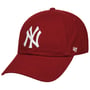 Yankees CleanUp Strapback Cap by 47 Brand donkerrood