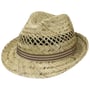 Striped Ribbon Trilby Strohoed by Lipodo naturel