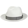 Black Trim Small Panamahoed by Borsalino naturel-grijs
