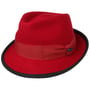 The Classic Wool Trilby Vilthoed by Lipodo rood